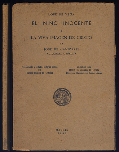 El Niño Inocente (y) La Viva Imagen de Cristo. Comedia …