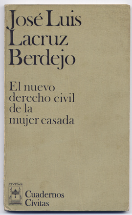 El nuevo derecho civil de la mujer casada.