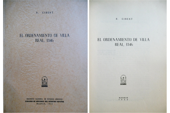 El Ordenamiento de Villa Real, 1346.