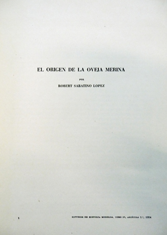 El orígen de la Oveja Merina.