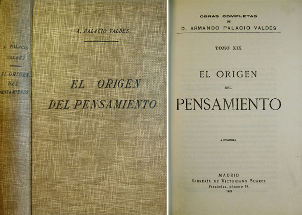 El orígen del pensamiento. Novela.