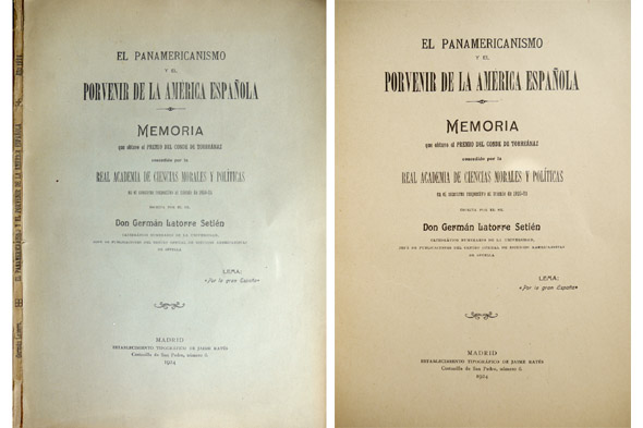 El Panamericanismo y el porvenir de la América Española.