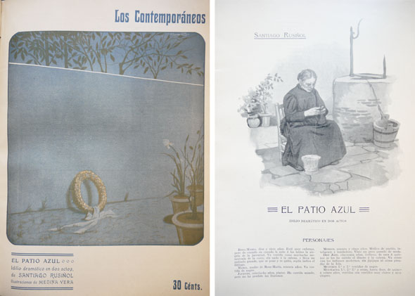 El patio azul. Idilio dramático en dos actos.