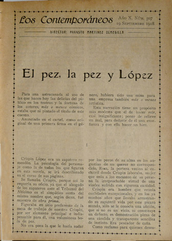 El pez, la pez y López.