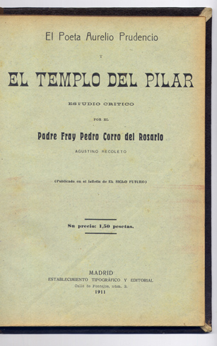 El poeta Aurelio Prudencio y el Templo del Pilar. Estudio …