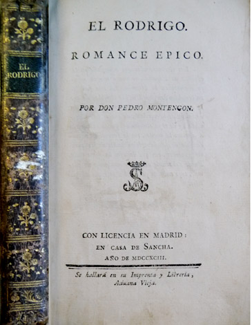 El Rodrigo. Romance épico.