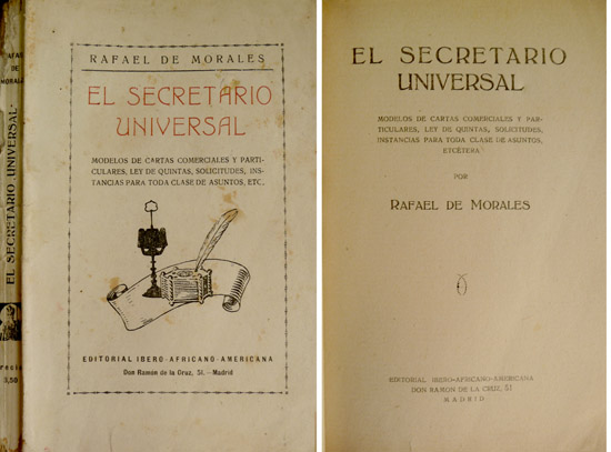 El Secretario Universal. Modelos de cartas comerciales y particulares, Ley …