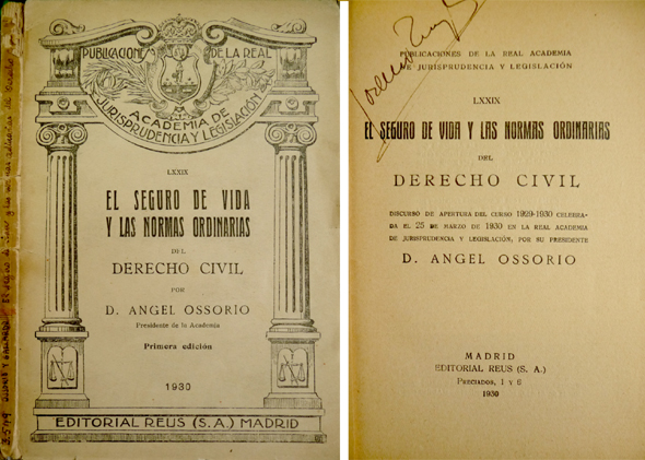 El Seguro de Vida y las normas ordinarias del Derecho …