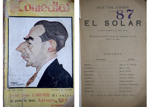 El Solar. Comedia dramática en tres actos. (Seguido de:) El …