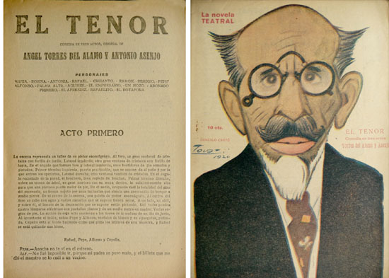 El Tenor. Comedia en tres actos.