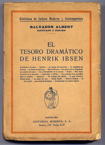El tesoro dramático de Henrik Ibsen.[Adaptación prosificada en español de …