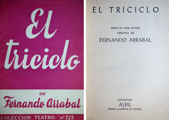 El Triciclo. Pieza en dos actos.
