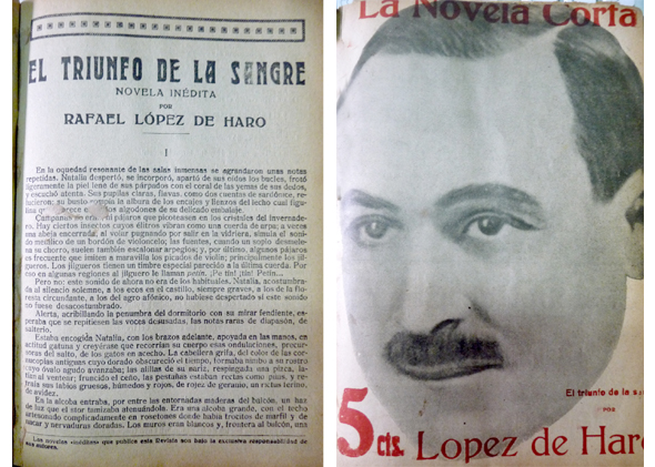 El triunfo de la sangre. Novela.