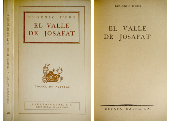 El Valle de Josafat. Traducción de Rafael Marquina.