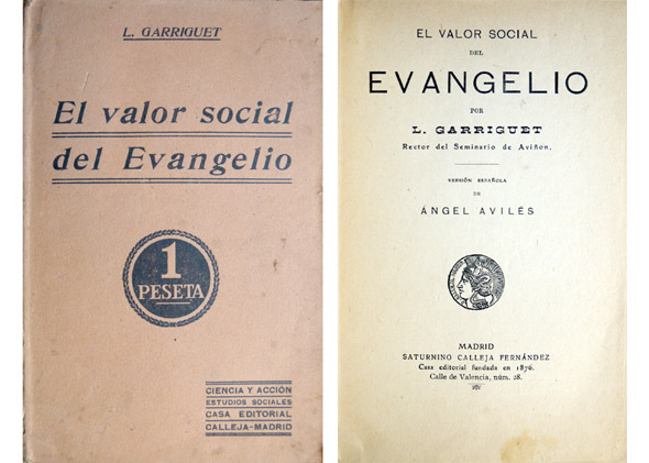El valor social del Evangelio. Versión española de Ángel Avilés.