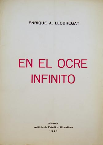 En el ocre infinito. Poemas.