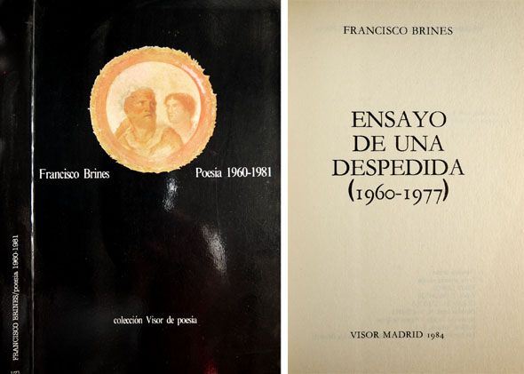 Ensayo de una despedida. Poesía, 1960 - 1977.