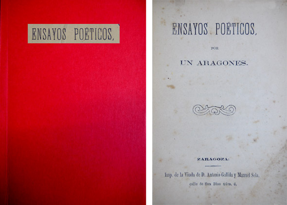 Ensayos Poéticos. Por "Un Aragonés".