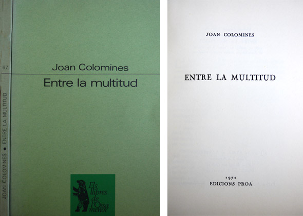 Entre la multitud.
