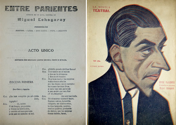 Entre parientes. Comedia en un acto.