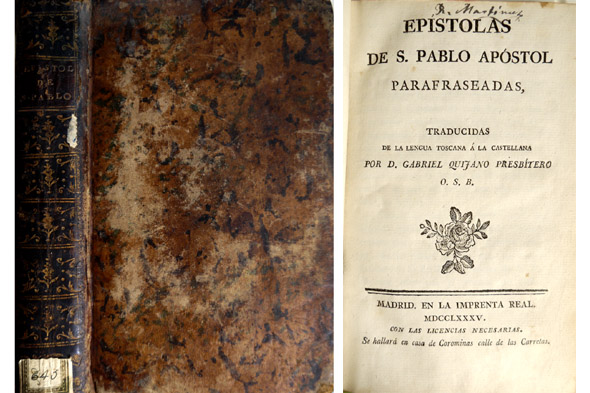 Epístolas de San Pablo Apostol parafraseadas. Traducidas de la lengua …