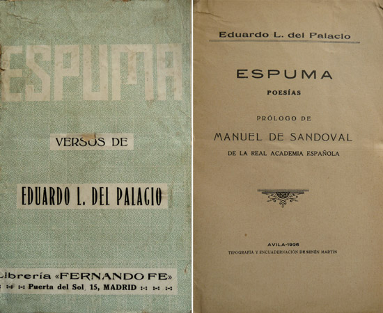 Espuma. Poesías. Prólogo de Manuel Sandoval.