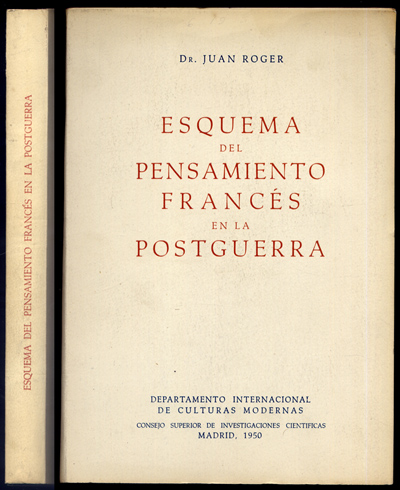 Esquema del pensamiento francés en la postguerra.