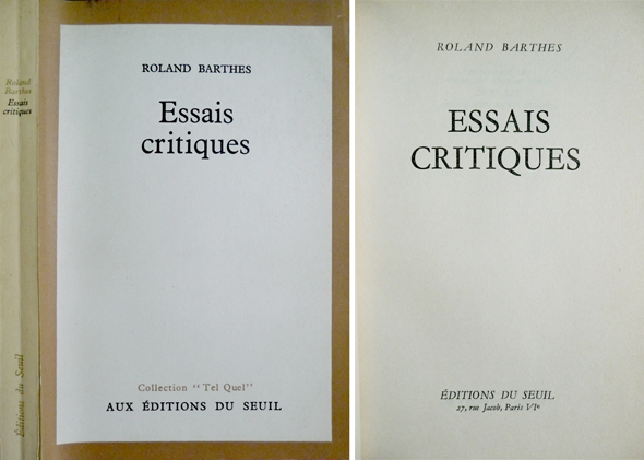 Essais Critiques.