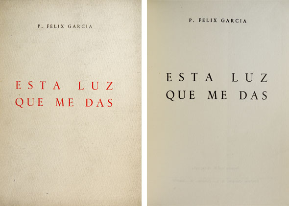 Esta luz que me das. Poemas.