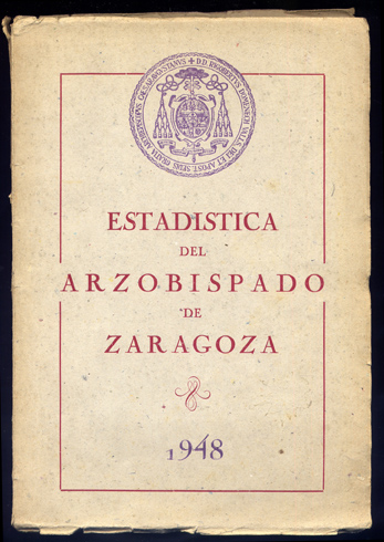 Estadística del Arzobispado de Zaragoza. Año 1948.