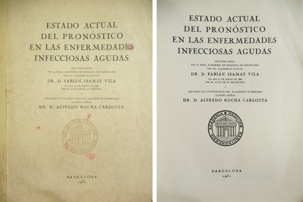 Estado actual del pronóstico en las enfermedades infecciosas agudas. Discurso …