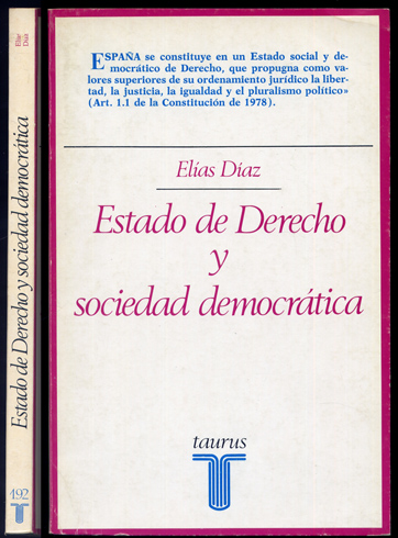 Estado de Derecho y sociedad democrática.