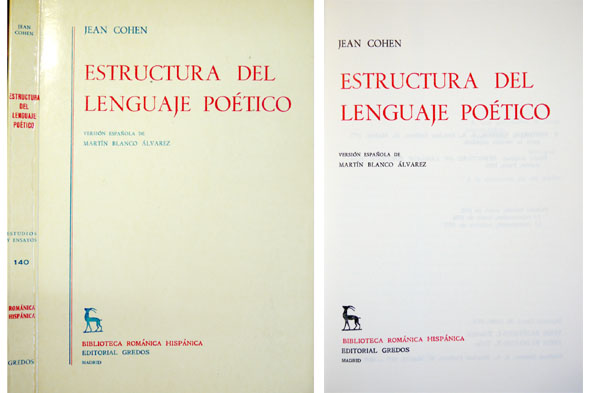 Estructura del Lenguage Poético. Versión española de Martín Blanco Alvarez.