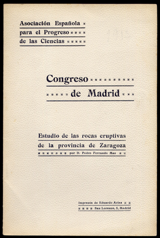 Estudio de las rocas eruptivas de la provincia de Zaragoza.