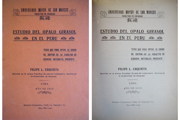 Estudio del ópalo girasol en el Perú.