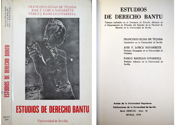 Estudios de Derecho Bantu. Trabajos realizados en el Seminario de …