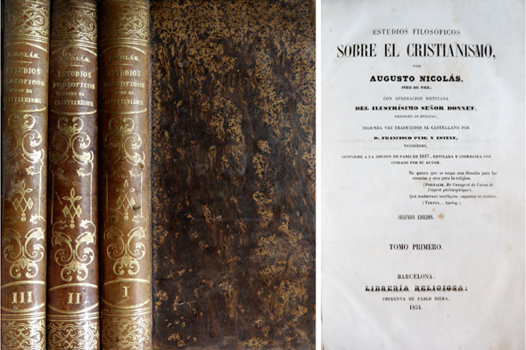 Estudios Filosóficos sobre el Cristianismo. Segunda vez traducidos al castellano …