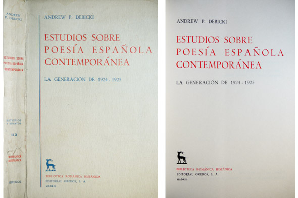 Estudios sobre Poesía Española Contemporánea. La Generación de 1924-1925.