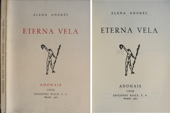 Eterna vela. Poemas.