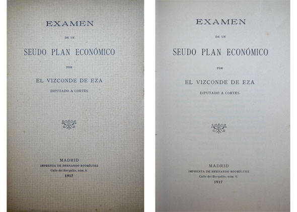Exámen de un seudo Plan Económico.