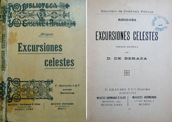 Excursiones celestes. Versión española de D. de Beraza.
