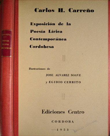 Exposición de la poesía lírica contemporánea cordobesa.