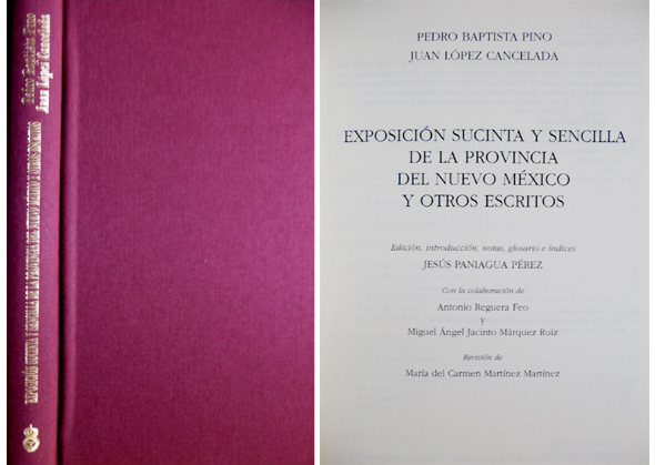 Exposición sucinta y sencilla de la provincia del Nuevo México, …