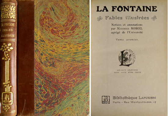 Fables illustrées. Notices et annotations par Maurice Morel.