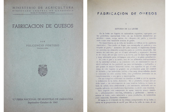 Fabricación de quesos.