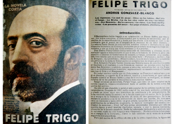 Felipe Trigo. Antología crítica de sus obras.