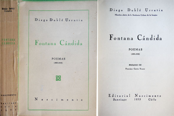 Fontana Cándida. Poemas, 1895-1952. Prólogo de Francisco García Krautz.