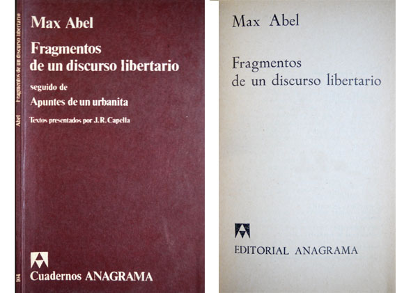 Fragmentos de un discurso libertario. Apuntes de un urbanita. Introducción …