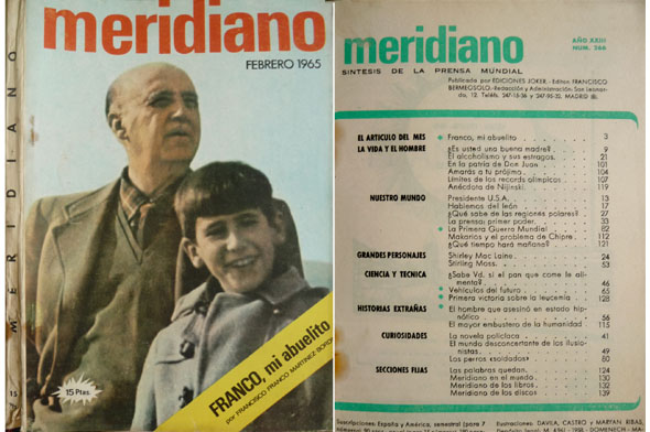 Franco, mi abuelito. Artículo del Mes. ["Meridiano". Síntesis de la …