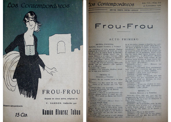 Frou-Frou. Drama en cinco actos. Traducida por Ramón Alvarez Tubau.